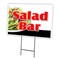 Signmission Salad Bar Yard Sign & Stake outdoor plastic coroplast window, C-2436 Salad Bar C-2436 Salad Bar - alternate 1